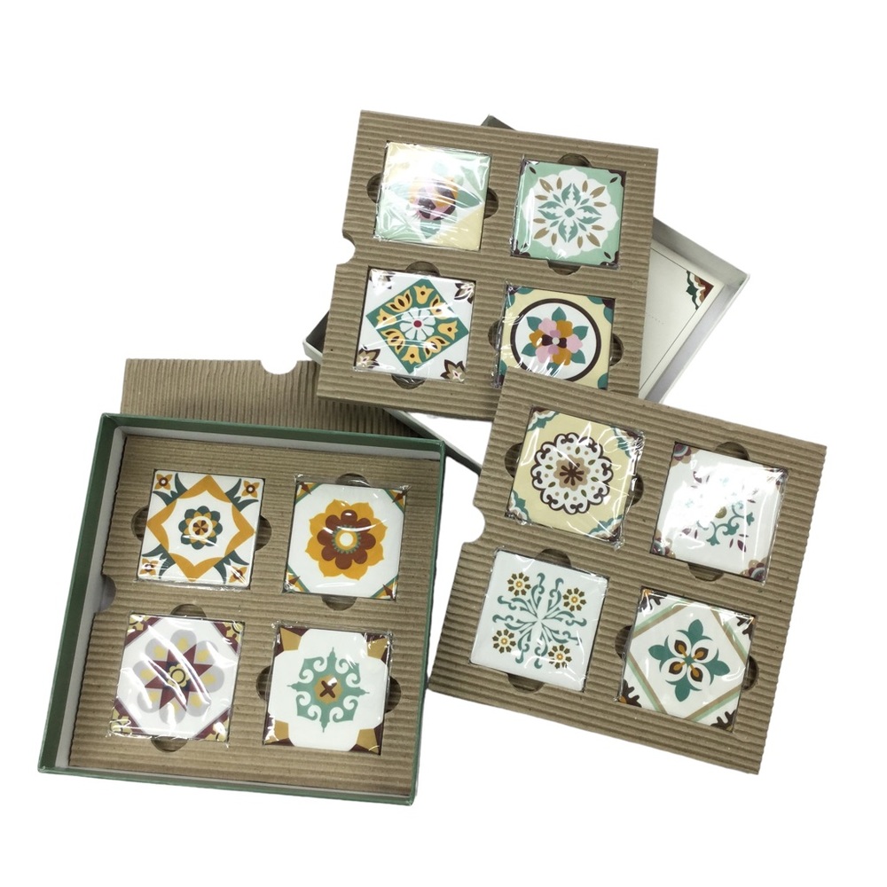 Decorative Boho Tile magnets, NEW